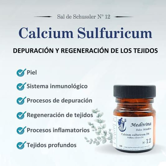 Sal de Schüssler Nº12 Calcium Sulfuricum – Piel, acné y procesos de supuración