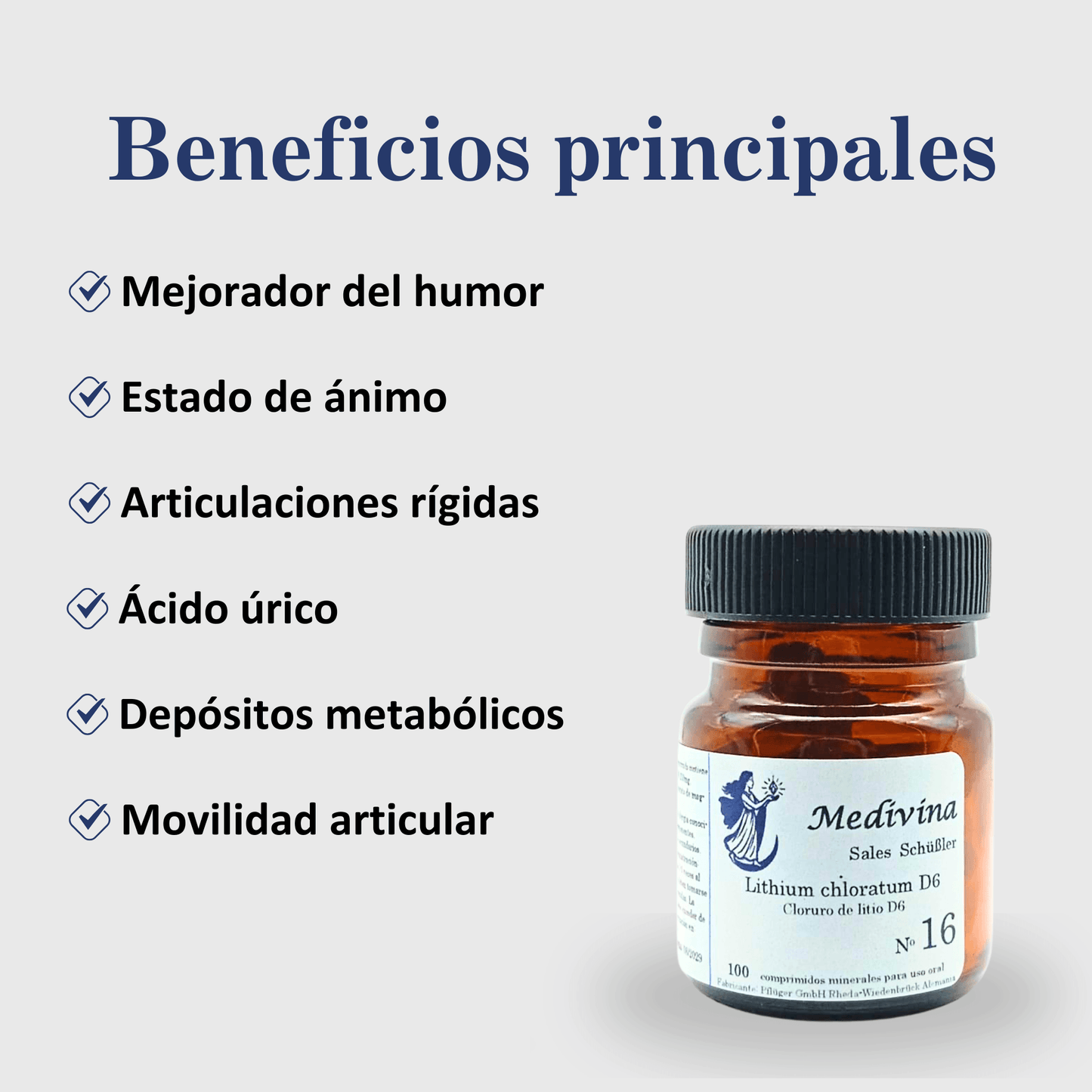 Schussler Salt No. 16 Lithium Chloratum - The Mood Enhancer 