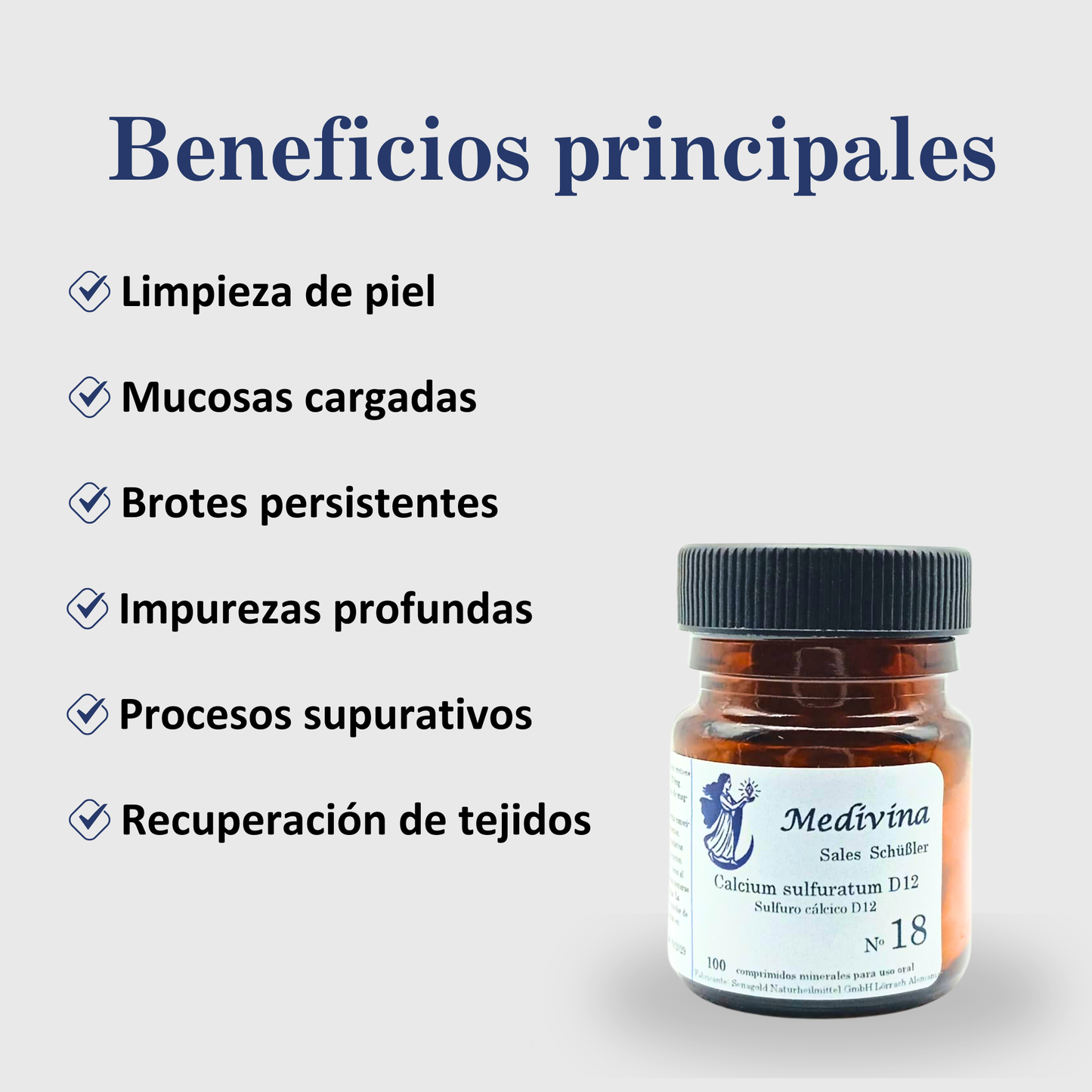 Sal de Schüssler Nº18 Calcium Sulfuratum