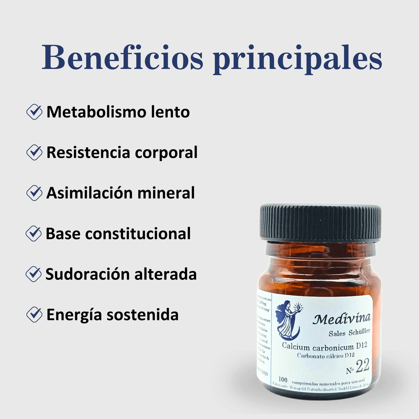 Sal de Schüssler Nº22 Calcium Carbonicum