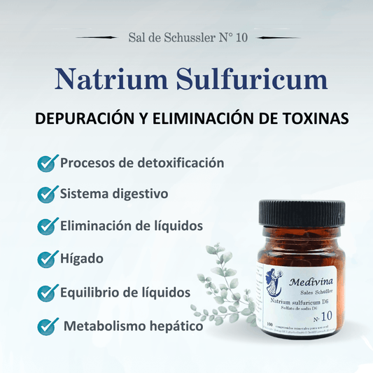 Sal de Schüssler Nº10 Natrium Sulfuricum – Detoxificación, hígado y retención de líquidos