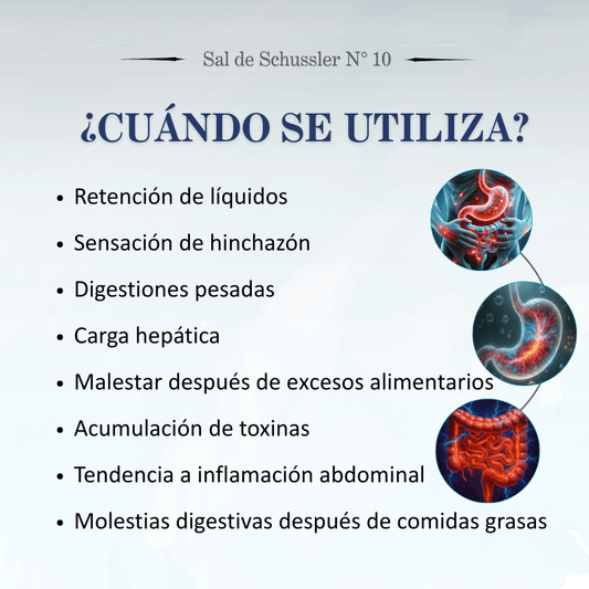 Sal de Schüssler Nº10 Natrium Sulfuricum – Detoxificación, hígado y retención de líquidos