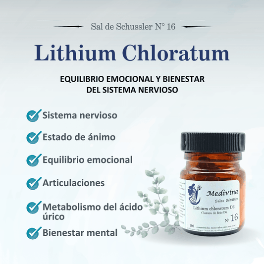 Schussler Salt No. 16 Lithium Chloratum - The Mood Enhancer 