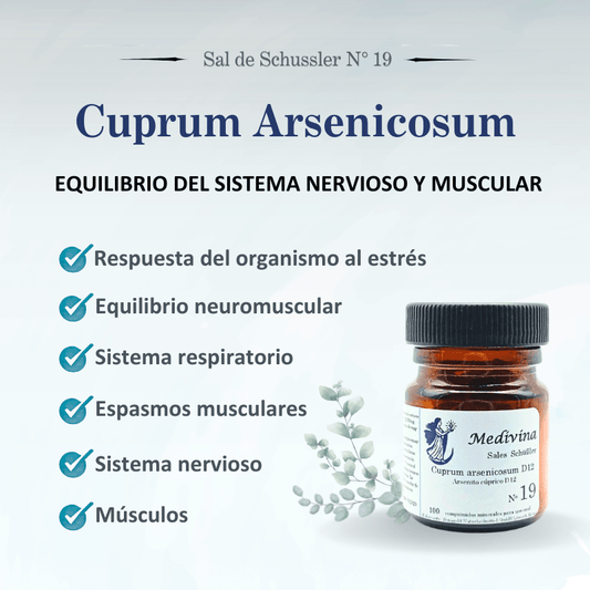 Schussler Salt Nº19 Cuprum arsenicosum - The Muscle Relaxant 