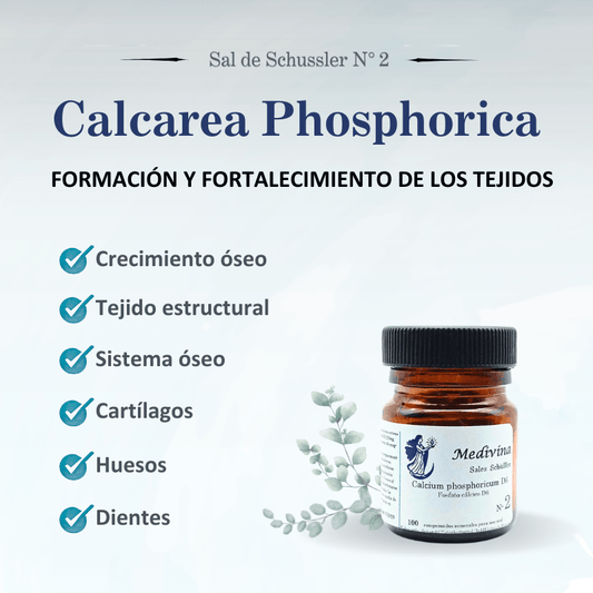 Sal de Schüssler Nº2 Calcarea Phosphorica – Formación de huesos, dientes y recuperación física