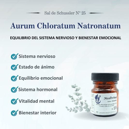 Schussler Salt Nº25 Aurum Chloratum Natronatum - The Mood Improver 
