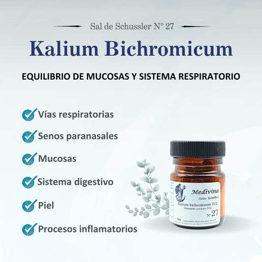 Schussler Salt No. 27 Potassium Bichromicum - The Mucous Membrane Helper
