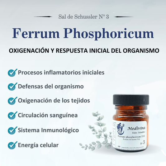 Sal Schussler Nº3 Ferrum Phosphoricum - Fortaleza y Energía Interna