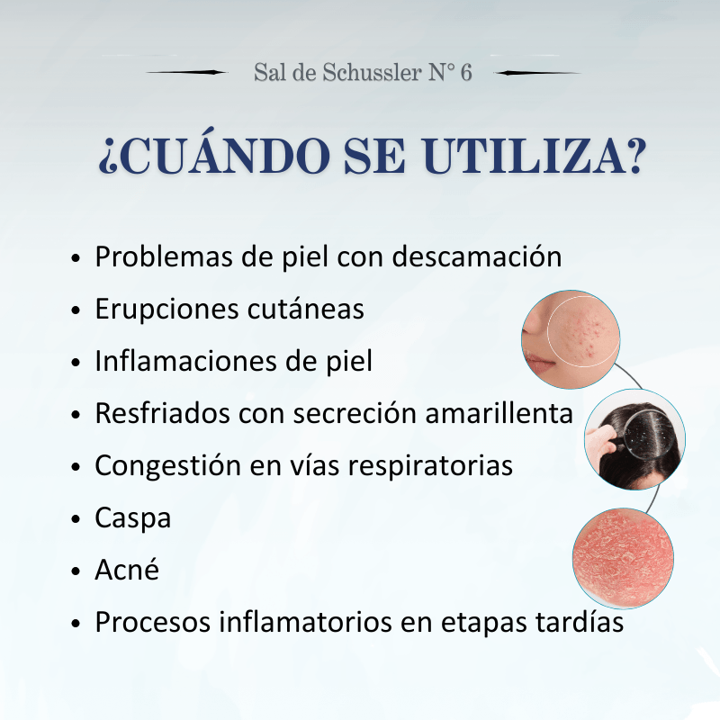 Sal de Schüssler Nº6 Kalium Sulfuricum – Oxigenación celular, piel y detoxificación
