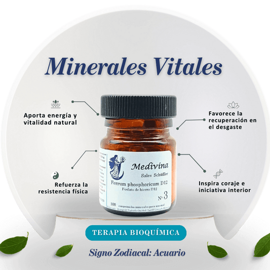 Sal Schussler Nº3 Ferrum Phosphoricum - Fortaleza y Energía Interna
