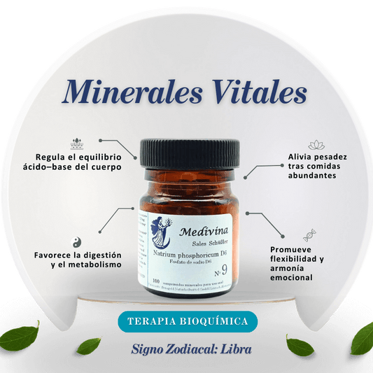 Sal Schussler Nº9 Natrium Phosphoricum - Metabolismo y Equilibrio Digestivo
