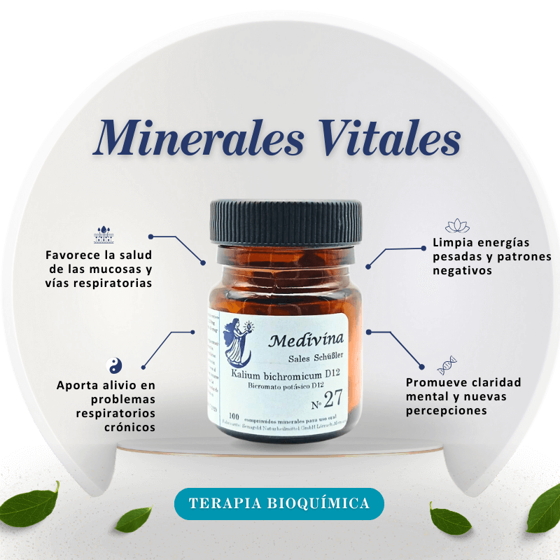 Sal Schussler Nº27 Potassium Bichromicum - El Ayudante de las Mucosas